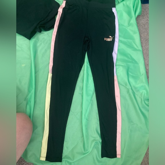 Girls Puma Set; t-shirt & leggings - Picture 5 of 8